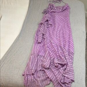 ASOS Tall Women’s Purple High Low Sundress Halter Neck Resort Wear